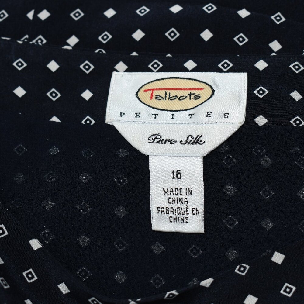 Talbots Petites Silk Top - Picture 3 of 3